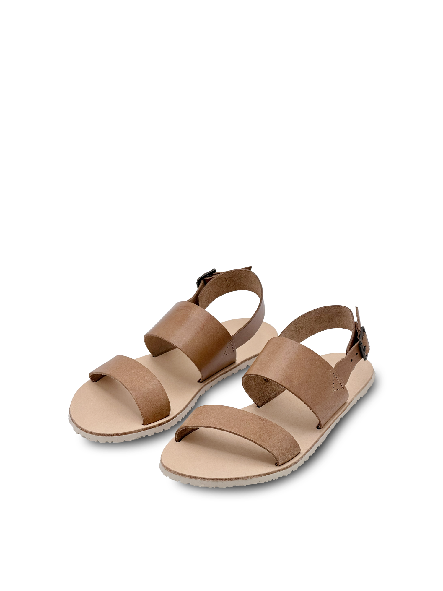 Vasky Noe Natur – kožené barefoot sandály hnědé