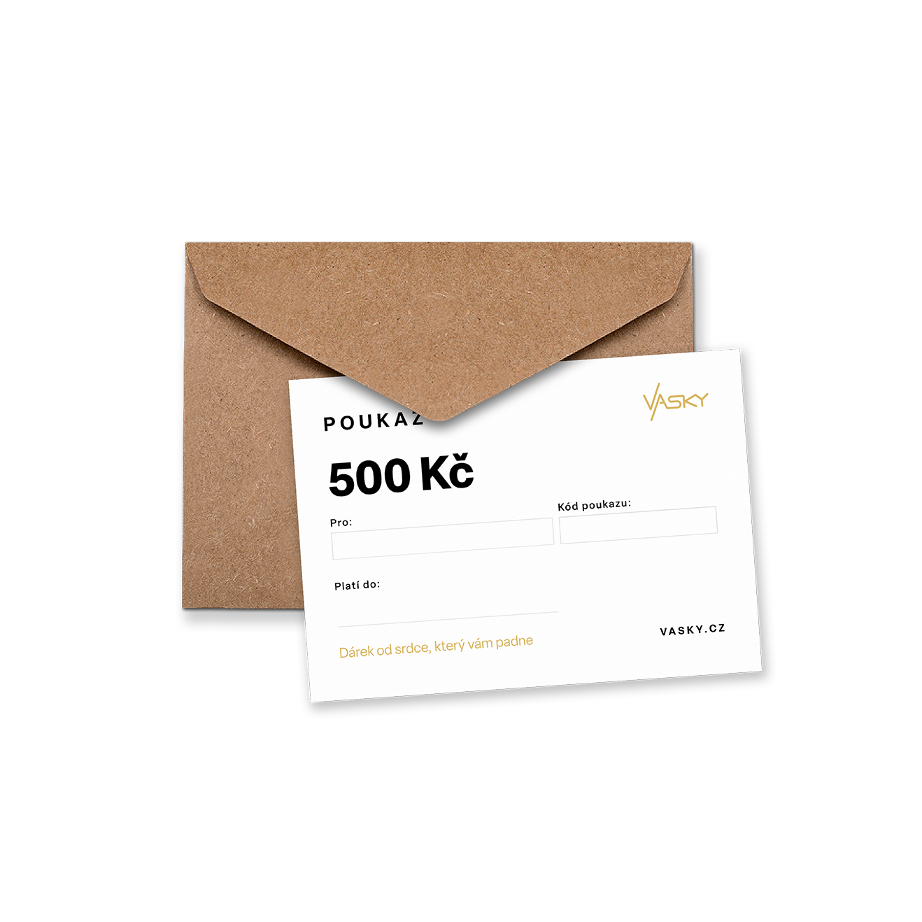 Vasky dárkový poukaz 500 Kč