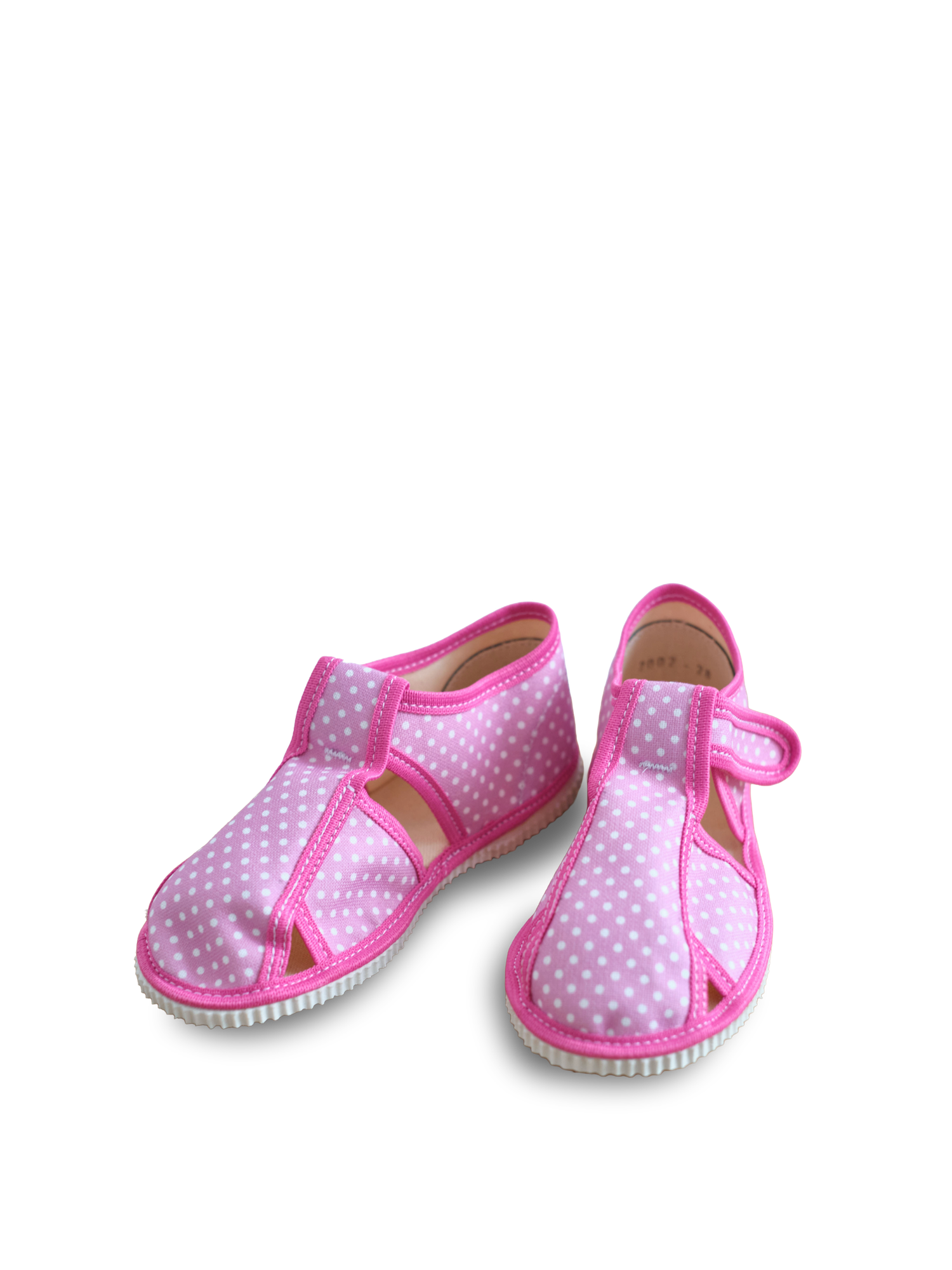 Dětské papučky Happy Pink – růžové s puntíky
