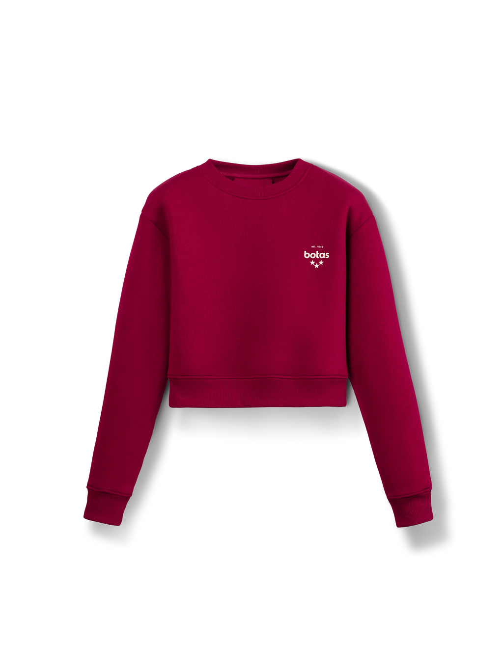 Mikina Crop Bordeaux